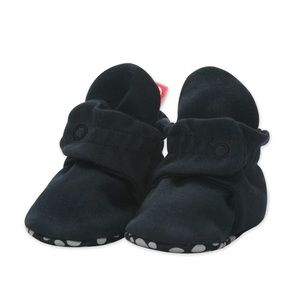 Zutano - Cozie Fleece Gripper Baby Bootie - 12M- Black